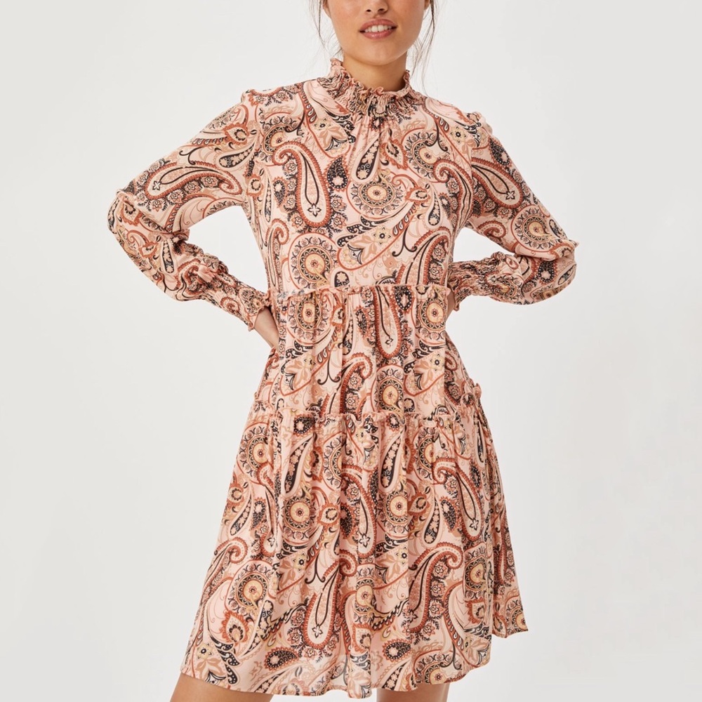 Anthropologie Cady Tiered Tunic Dress